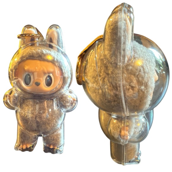 POP MART Other - Cuddly Brown Stuffed Animal in Clear Case
